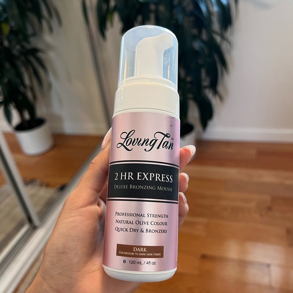 Self tanner, 2 hour express loving tan dark tanning mousse